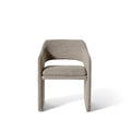 Plush Esszimmerstuhl, Crush Bouclé Grau/Beige
