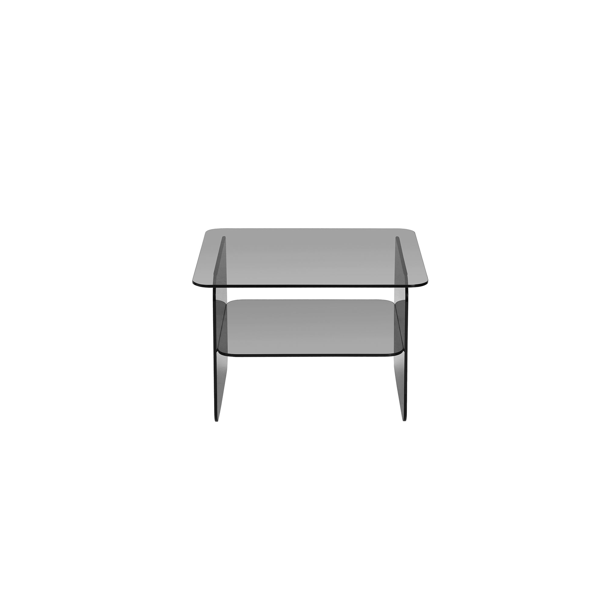 Vetro hjørnebord, glas | 50x50 - Møbelkompagniet