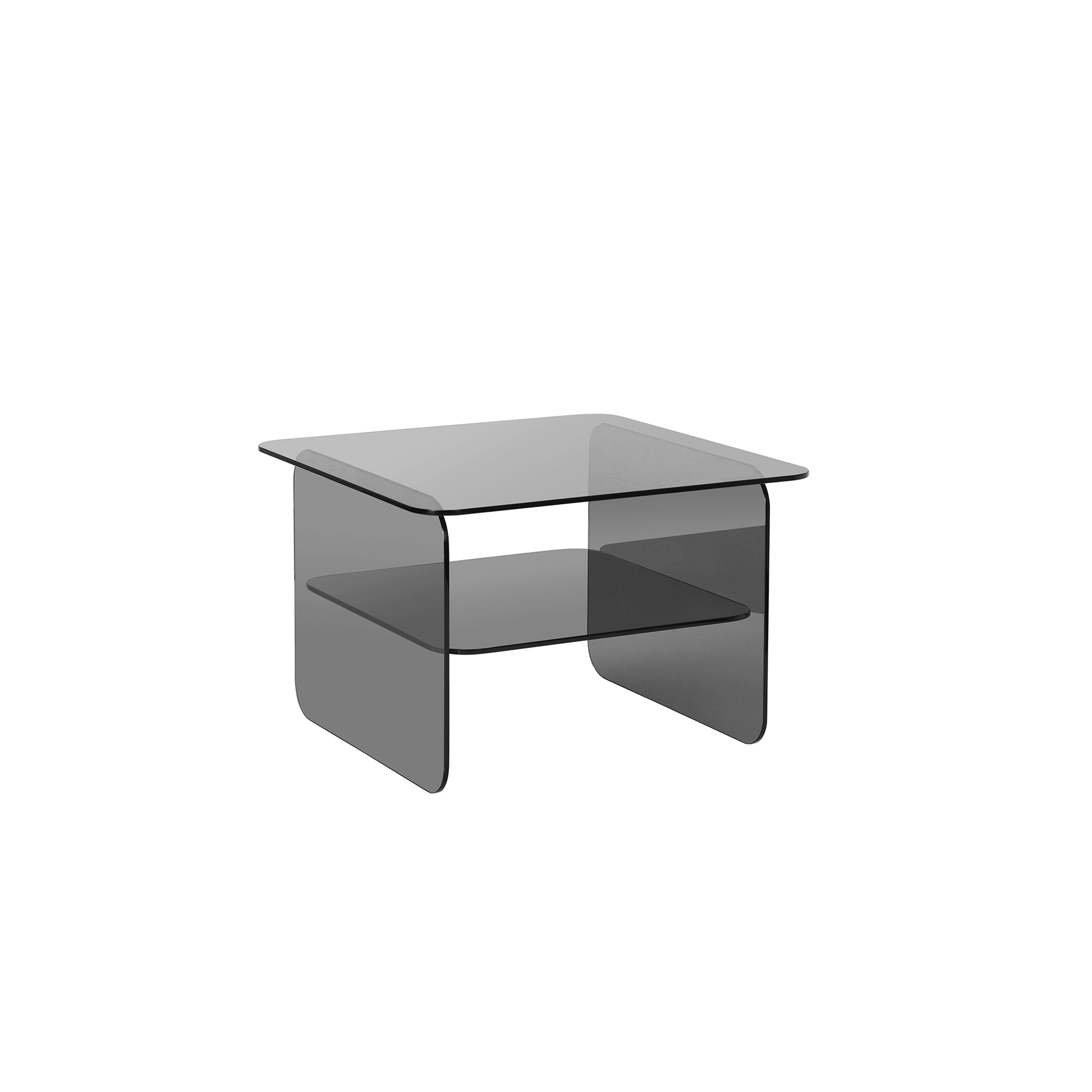 Vetro hjørnebord, glas | 50x50 - Møbelkompagniet
