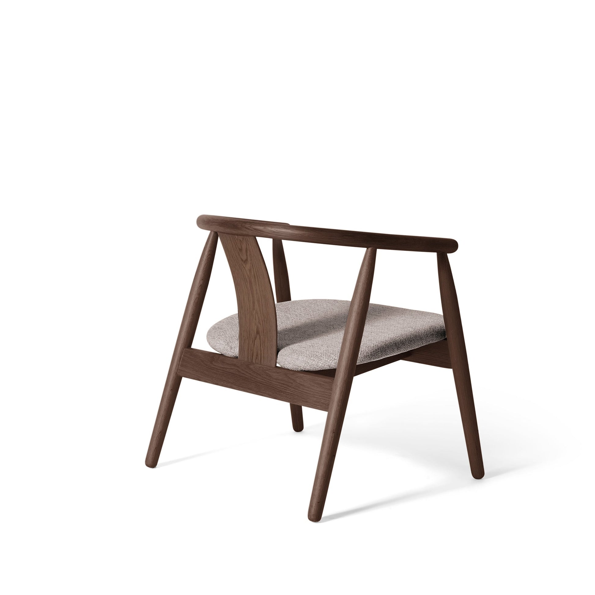Relate loungestol, røget egetræ | Stof - Møbelkompagniet