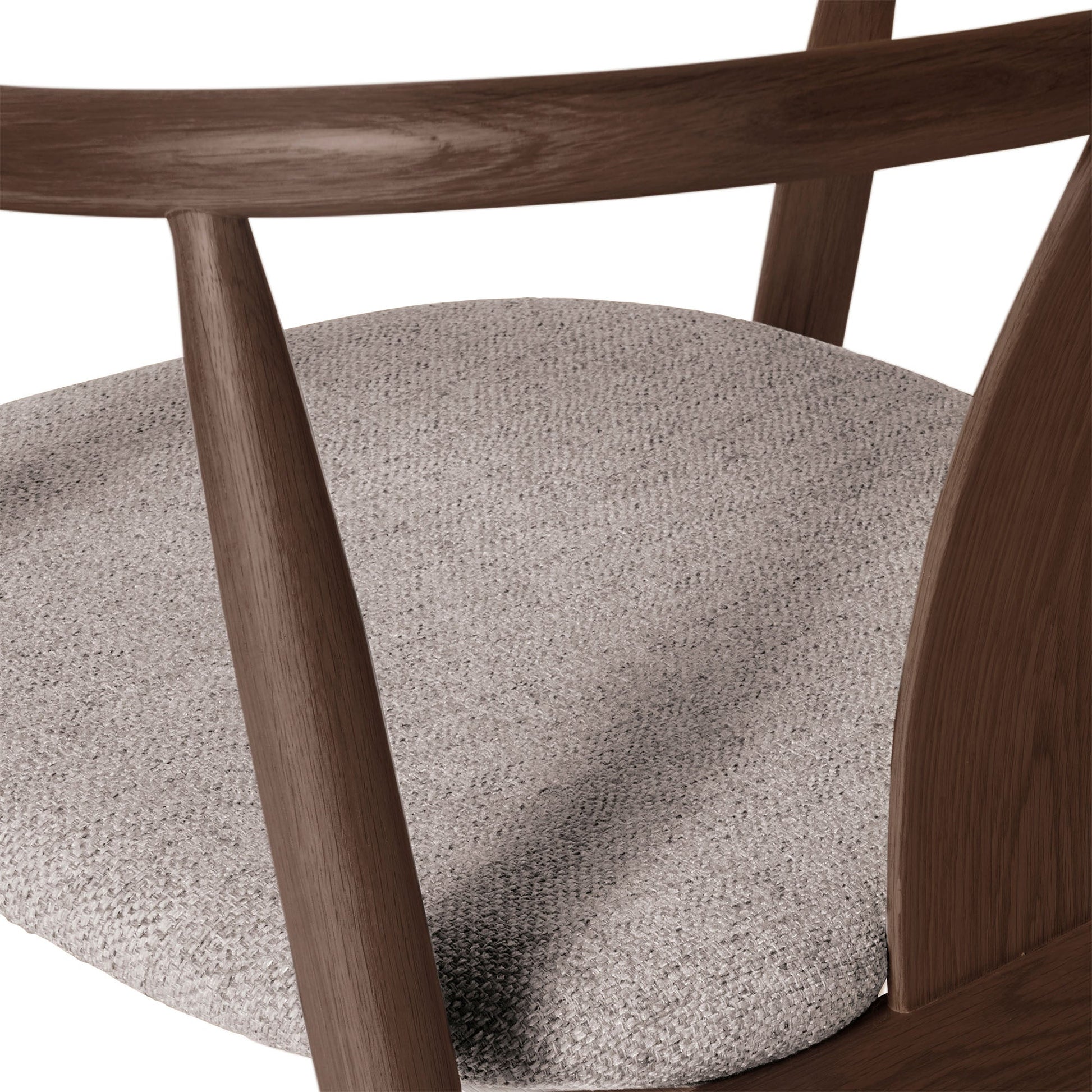 Relate loungestol, røget egetræ | Stof - Møbelkompagniet