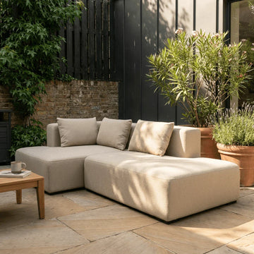 Solea Gartensofa mit Chaiselongue, links | Open end