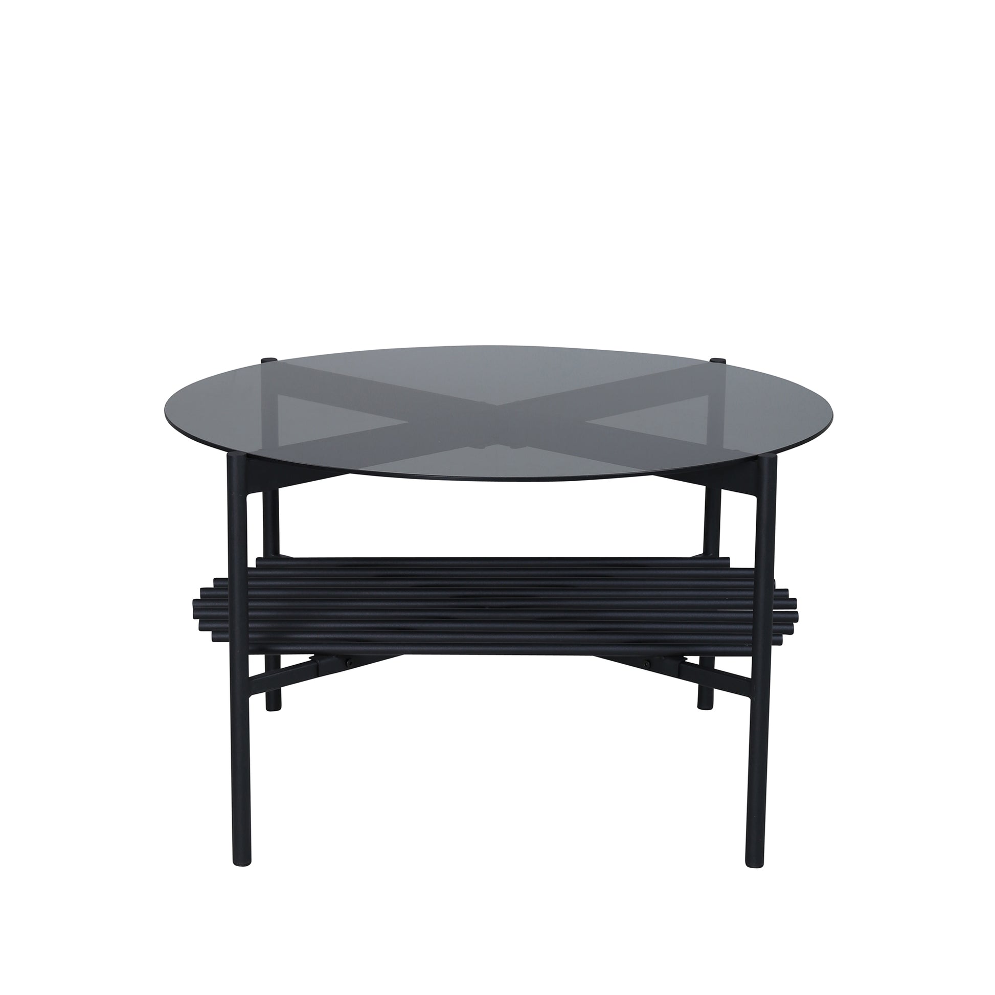 Von Staf sofabord, glas | Ø80 - Møbelkompagniet