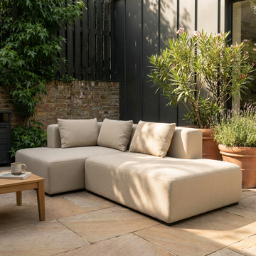 Solea Gartensofa mit Chaiselongue, links | Open end