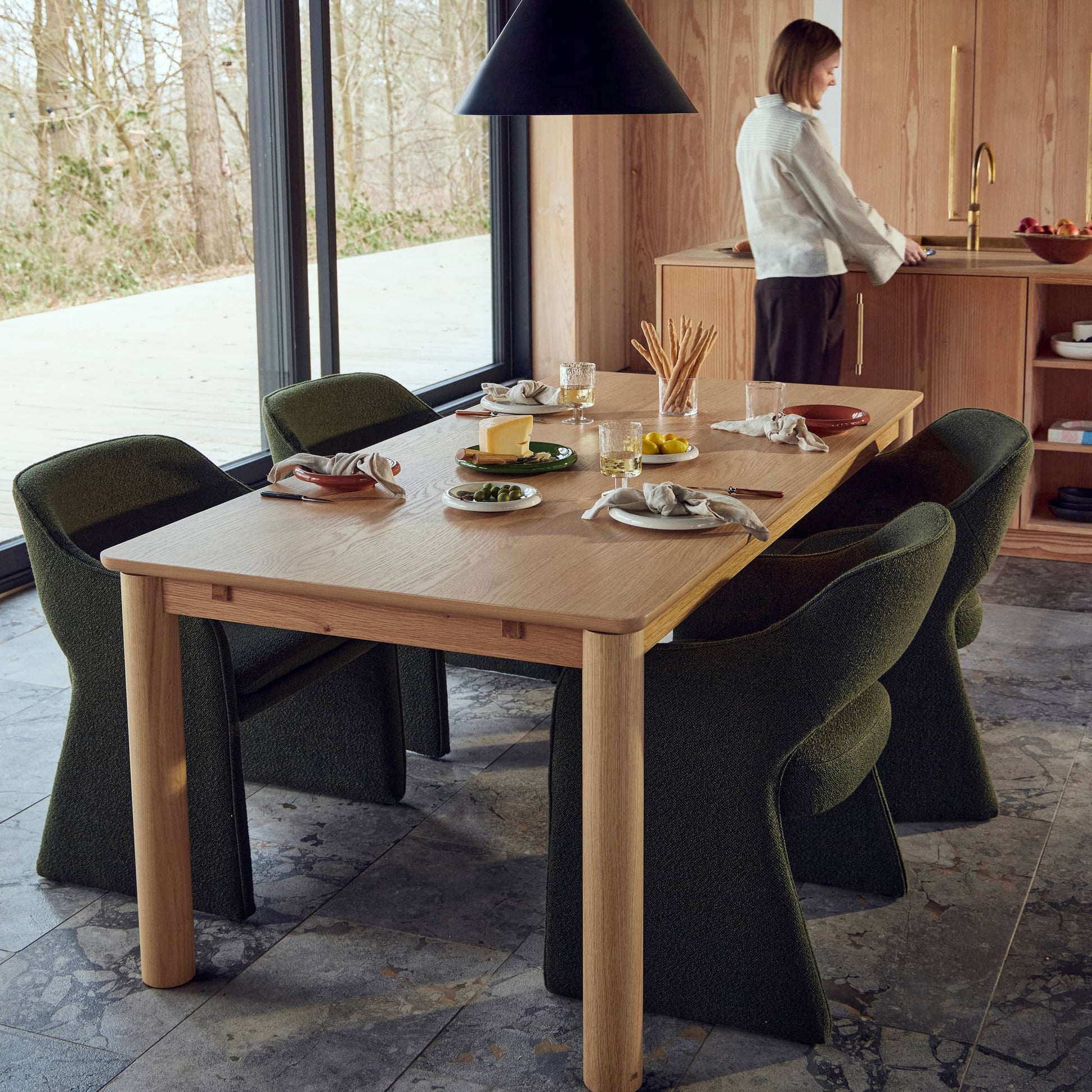 Askov Esstisch, Ohne Zusatzplatten | 200/290x95 - Møbelkompagniet DE