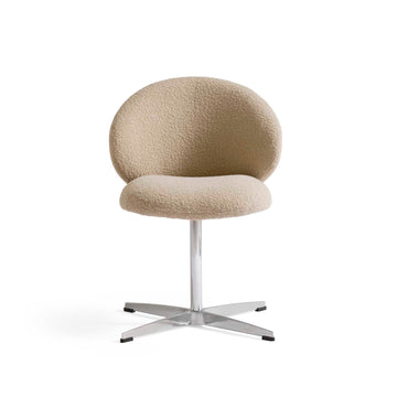 Swivo Esszimmerstuhl, Drehfunktion | Amiya Bouclé Beige