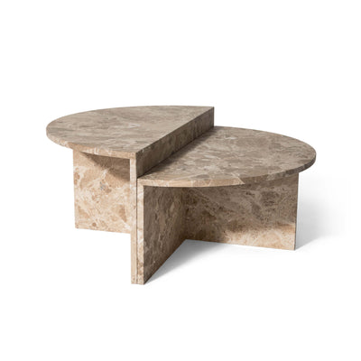 Velasca Couchtisch-Set, Marmor latte | Ø95