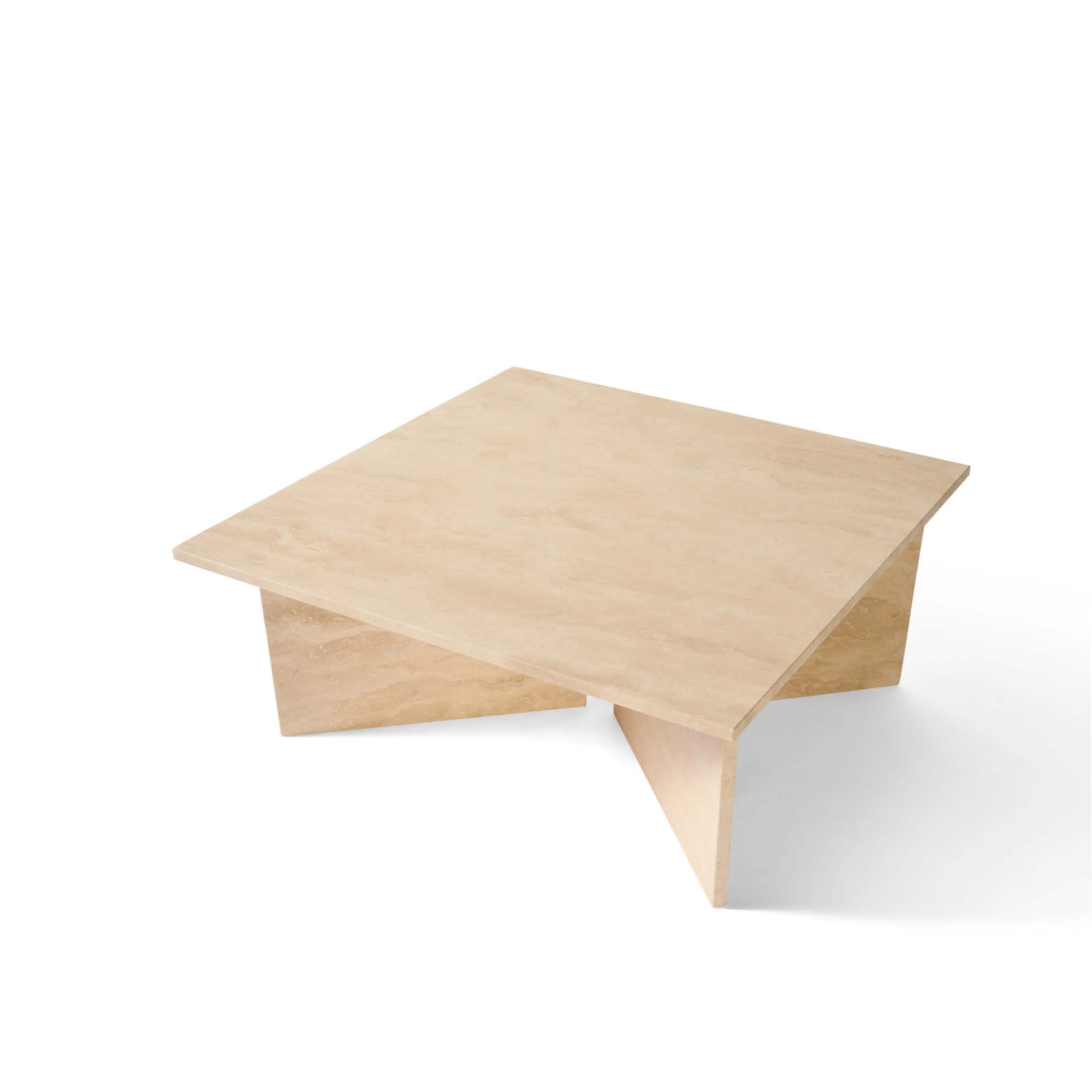 Vega sofabord, travertin marmor | 90x90 - Møbelkompagniet