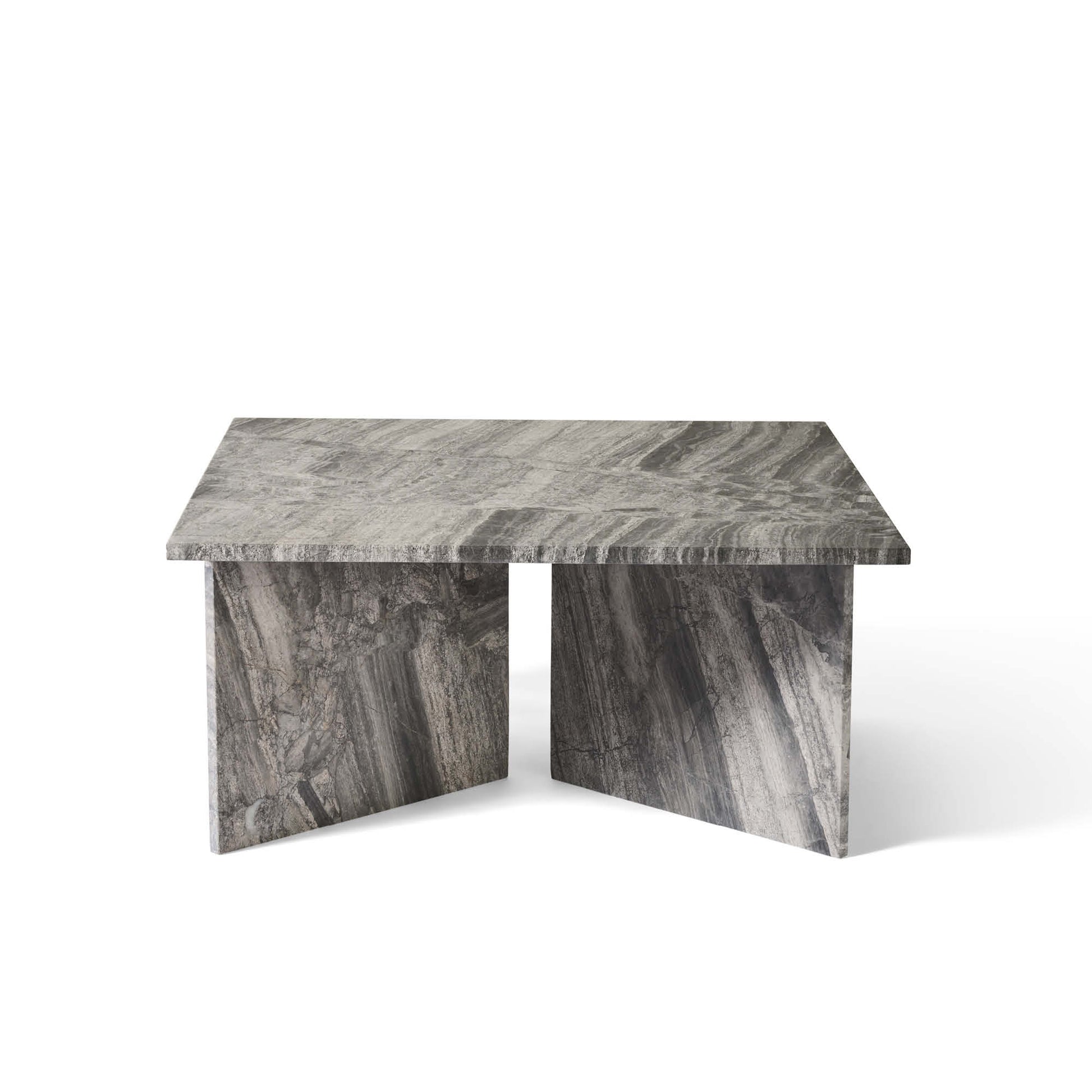 Vega sofabord, river grey marmor | 90x90 - Møbelkompagniet