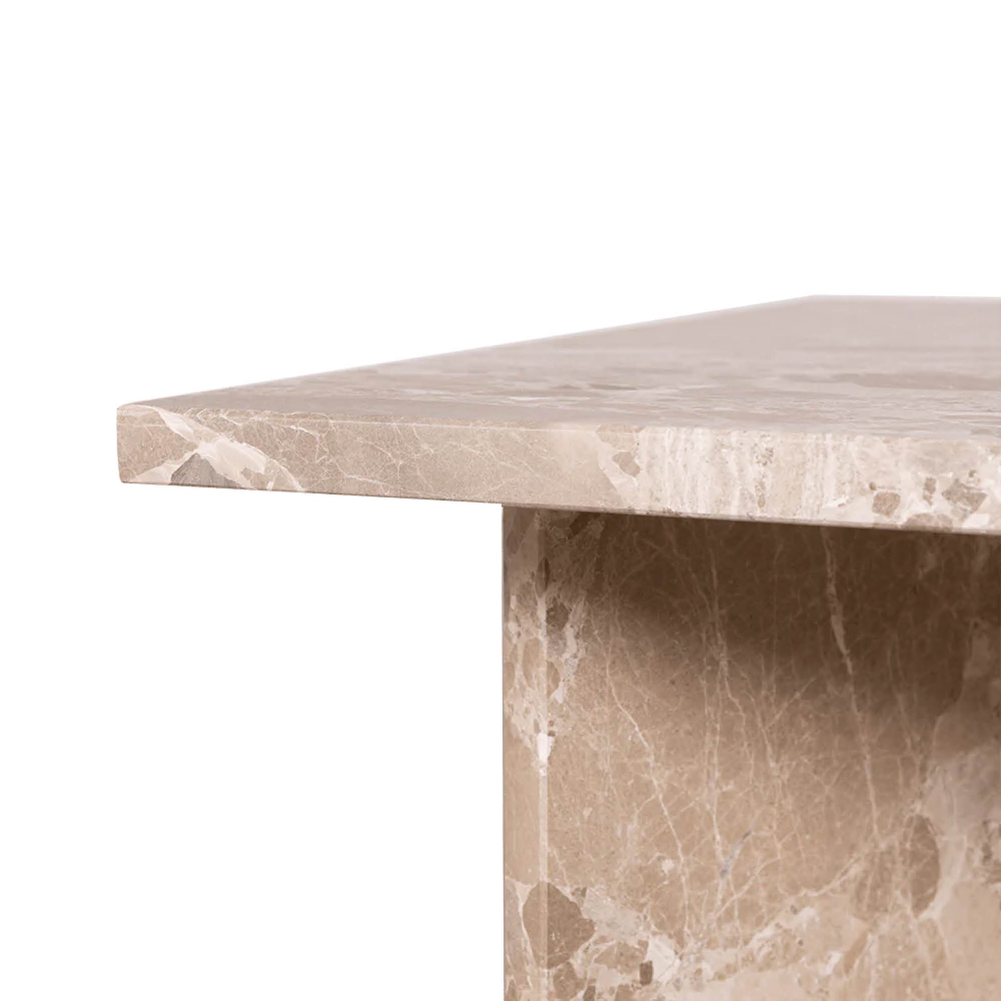 Vega sofabord, latte marmor | 90x90 - Møbelkompagniet