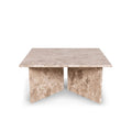 Vega Couchtisch, Latte-Marmor | 90x90