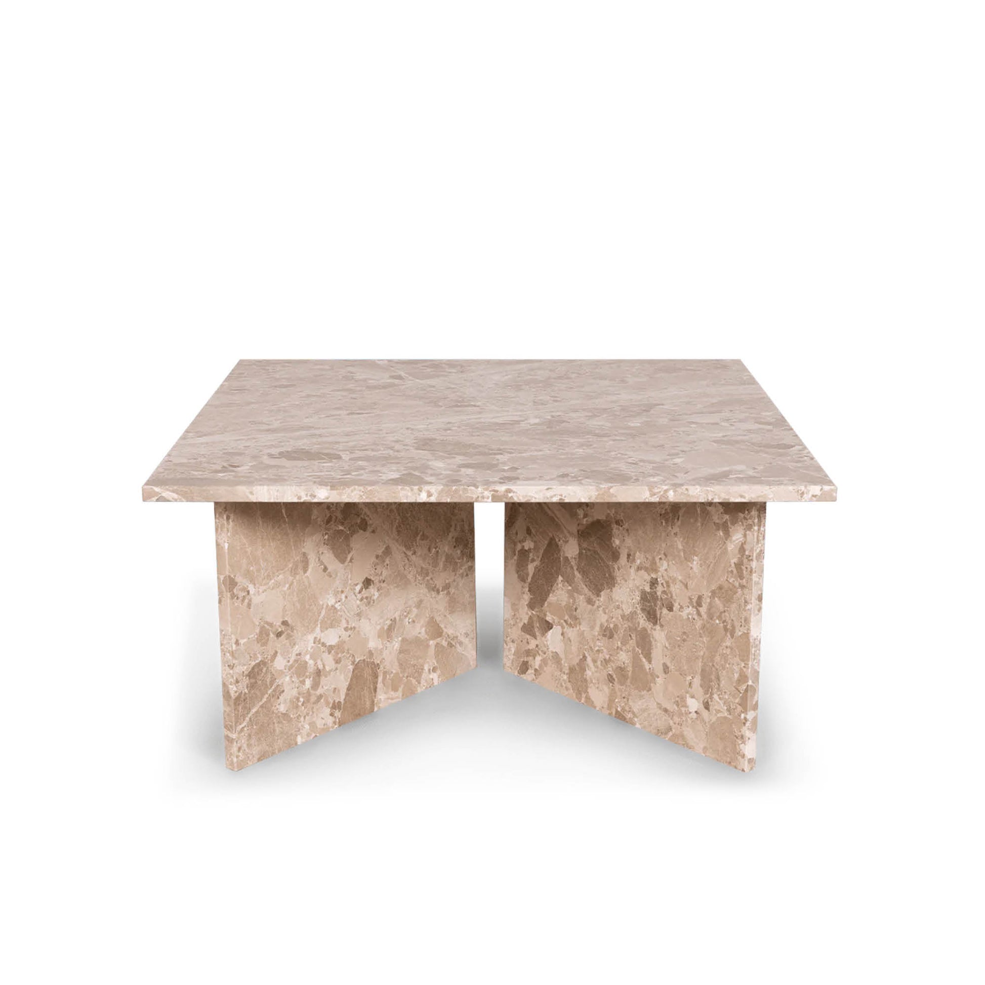 Vega sofabord, latte marmor | 90x90 - Møbelkompagniet