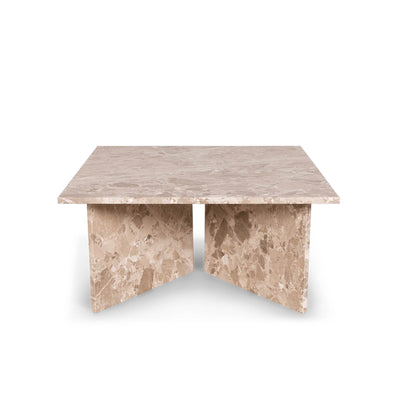 Vega Couchtisch, Latte-Marmor | 90x90