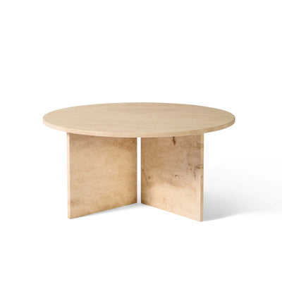 Vega Couchtisch, Travertin-Marmor | Ø90