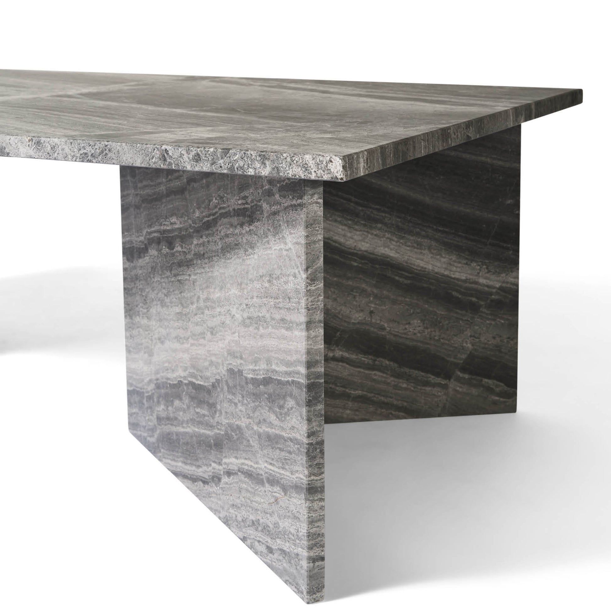 Vega sofabord, river grey marmor | 140x70 - Møbelkompagniet