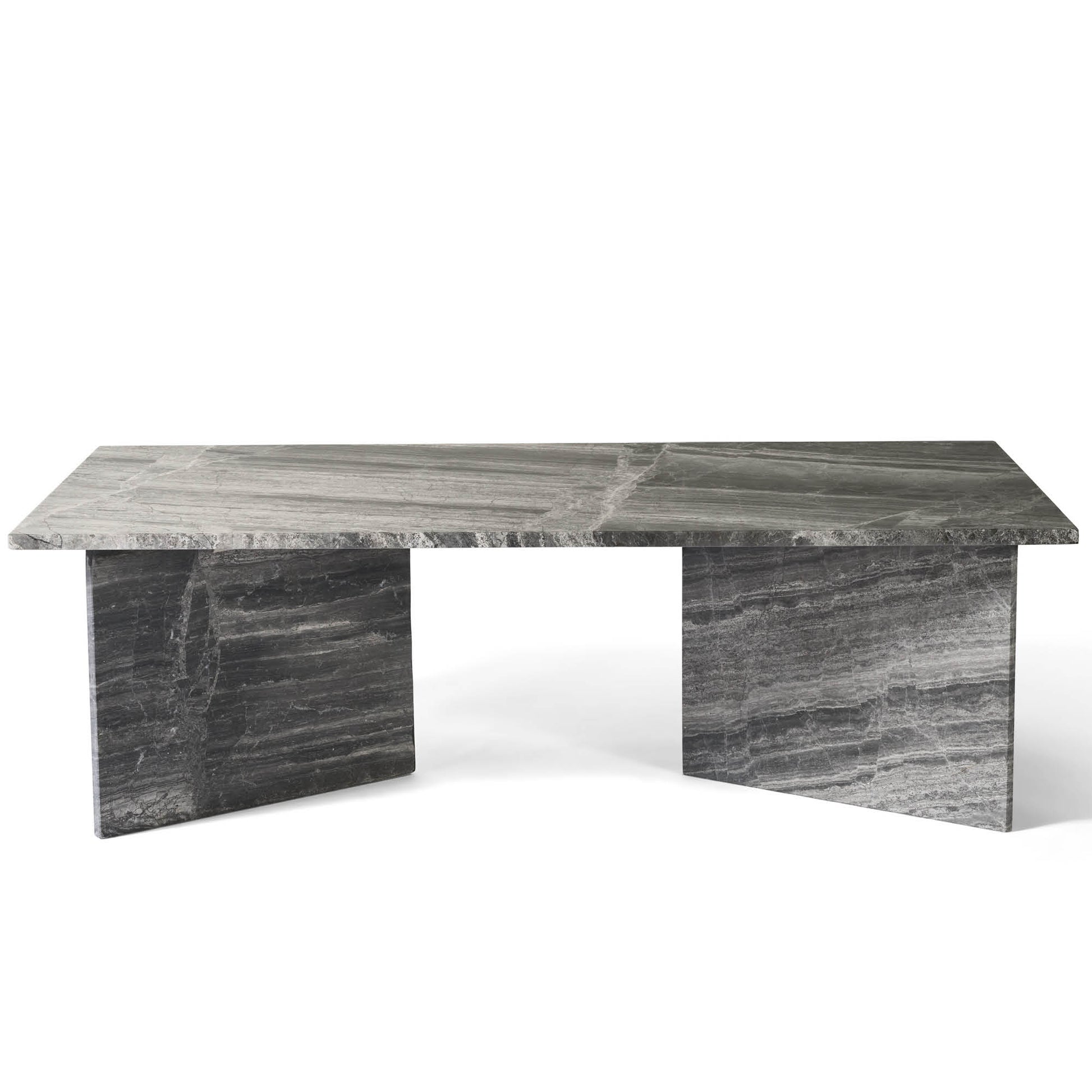 Vega sofabord, river grey marmor | 140x70 - Møbelkompagniet