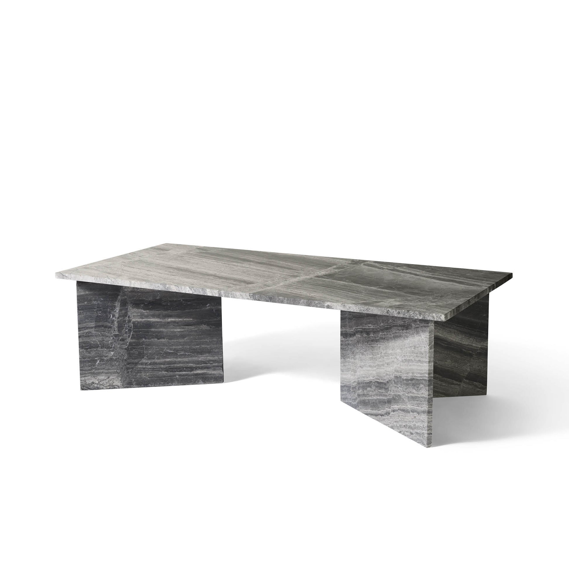 Vega sofabord, river grey marmor | 140x70 - Møbelkompagniet