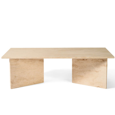 Vega Couchtisch, Travertin-Marmor | 140x70