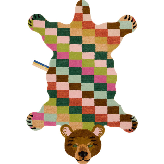 Karierte Bären-Teppich, Doing Goods – 240 x 165 cm