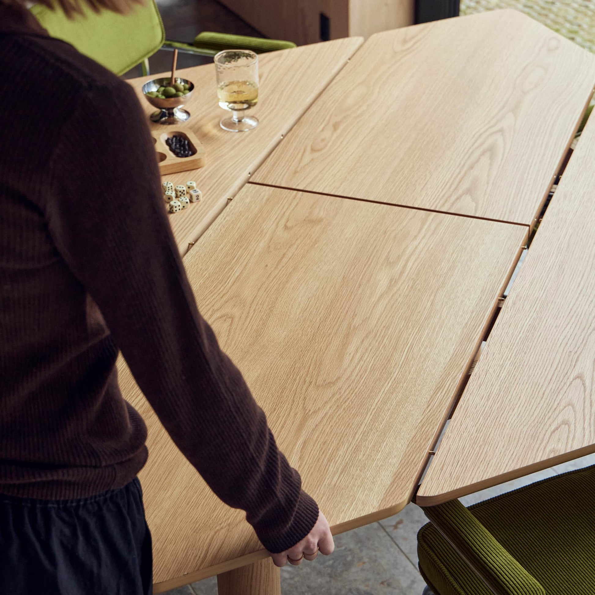 Askov Esstisch, inkl. Zusatzplatte | 100/135x100 - Møbelkompagniet DE