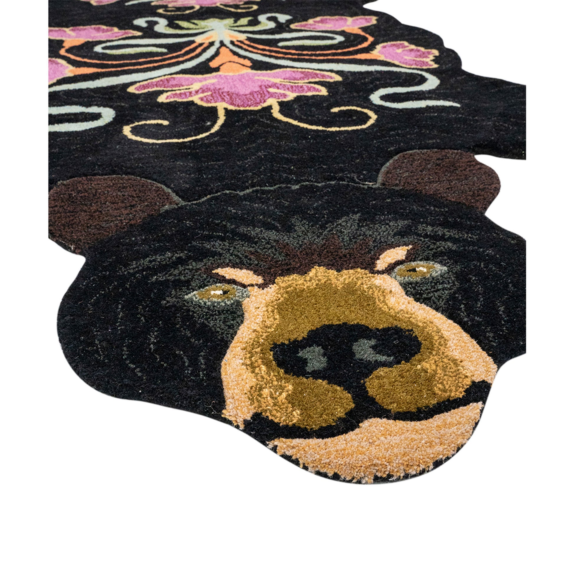 Blomstret bjørn tæppe, Doing Goods - 241x164 cm - Møbelkompagniet