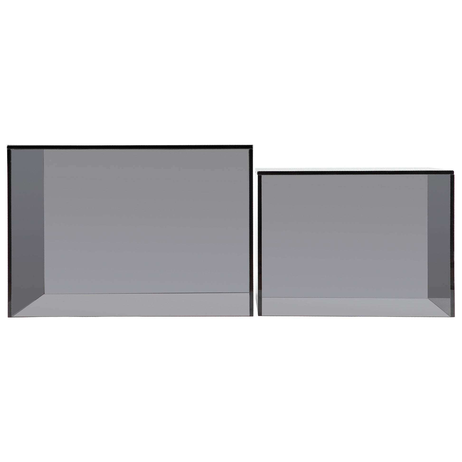 Quadro sofabordssæt, glas - Møbelkompagniet