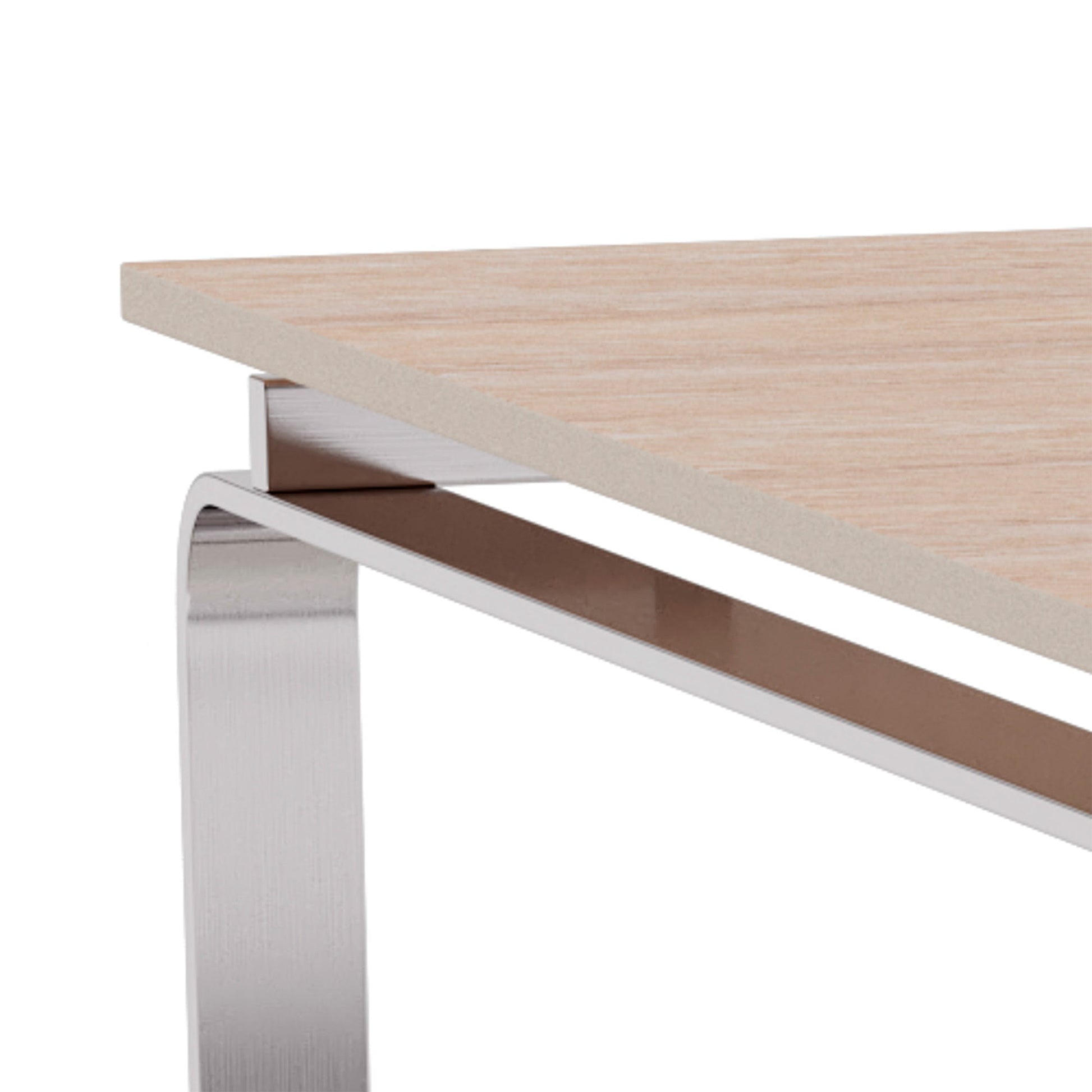 Strata sofabord, keramik travertin | Glas | 80x80 - Møbelkompagniet