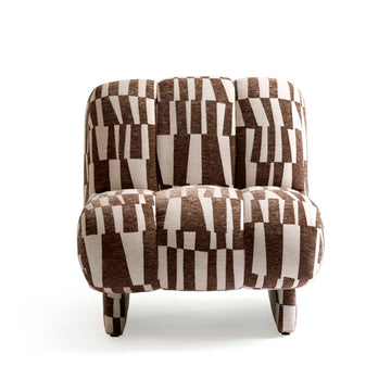 Kumo Loungesessel, Braun/Beige