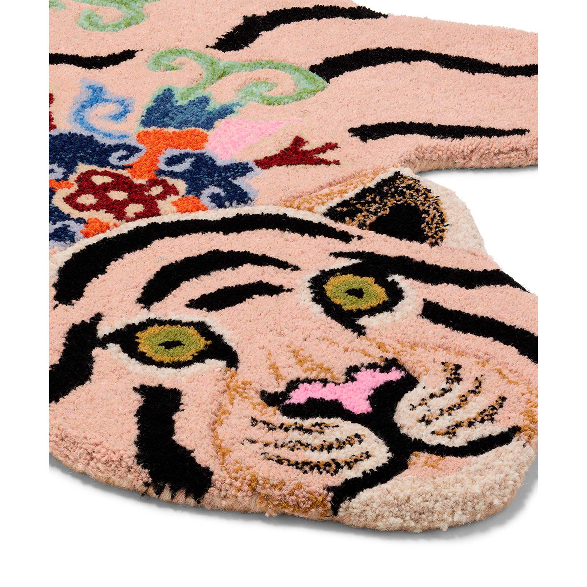 Mønstret tiger tæppe, Doing Goods - 144x93 - Møbelkompagniet