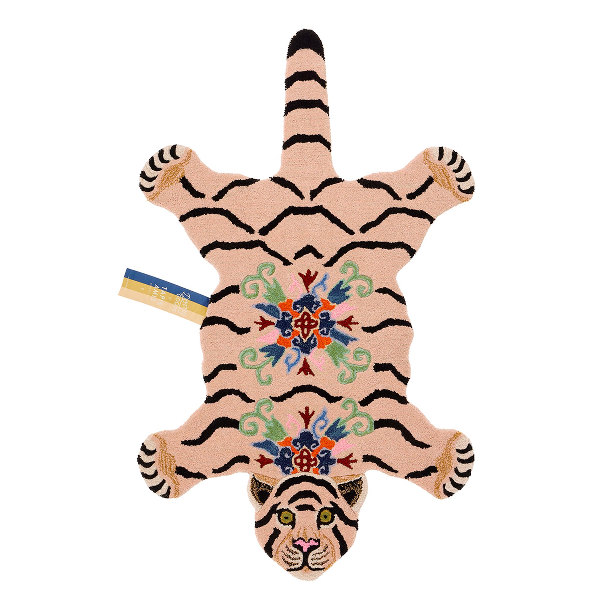 Mønstret tiger tæppe, Doing Goods - 144x93 - Møbelkompagniet