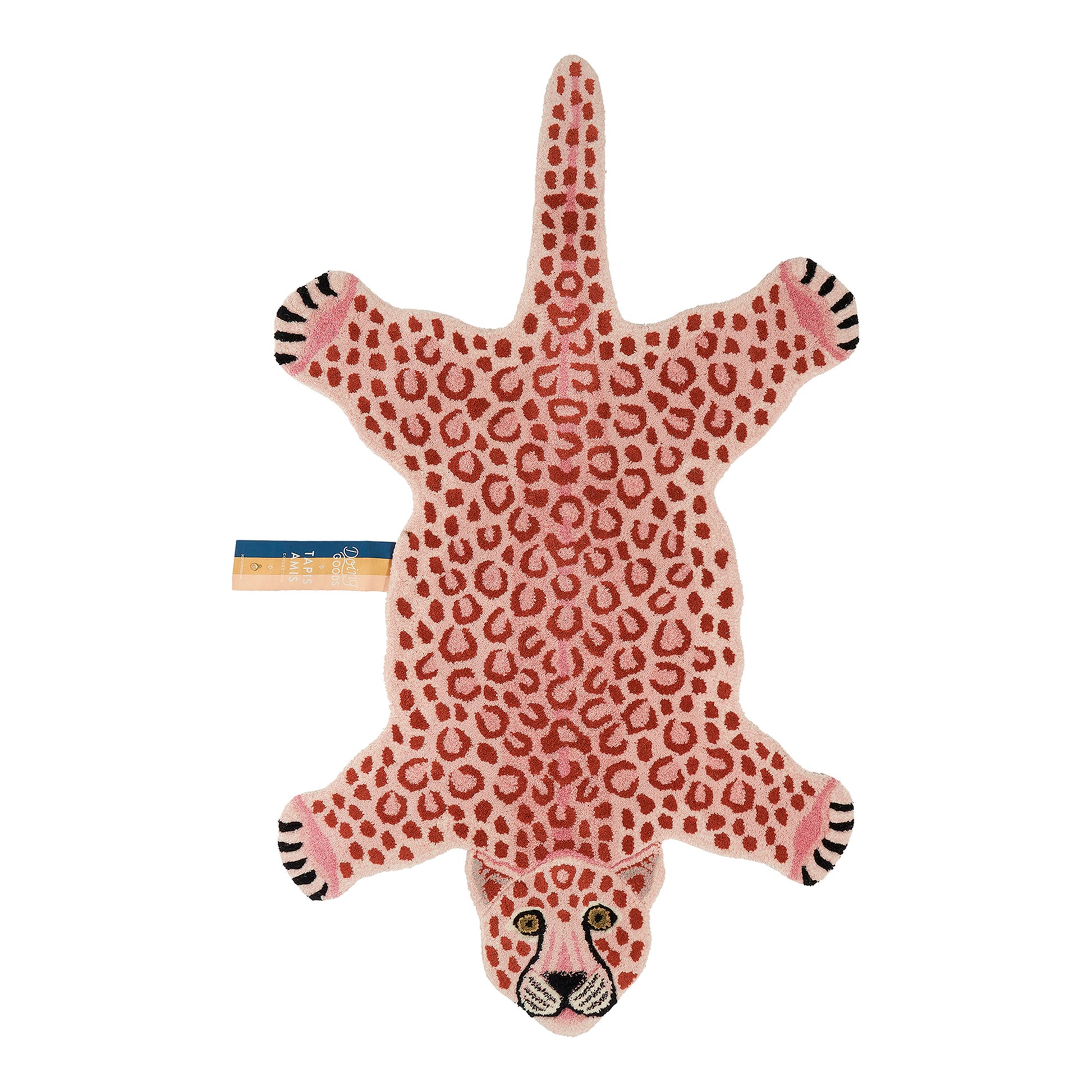 Pinky Leopard tæppe, Doing Goods - 150x88 cm - Møbelkompagniet
