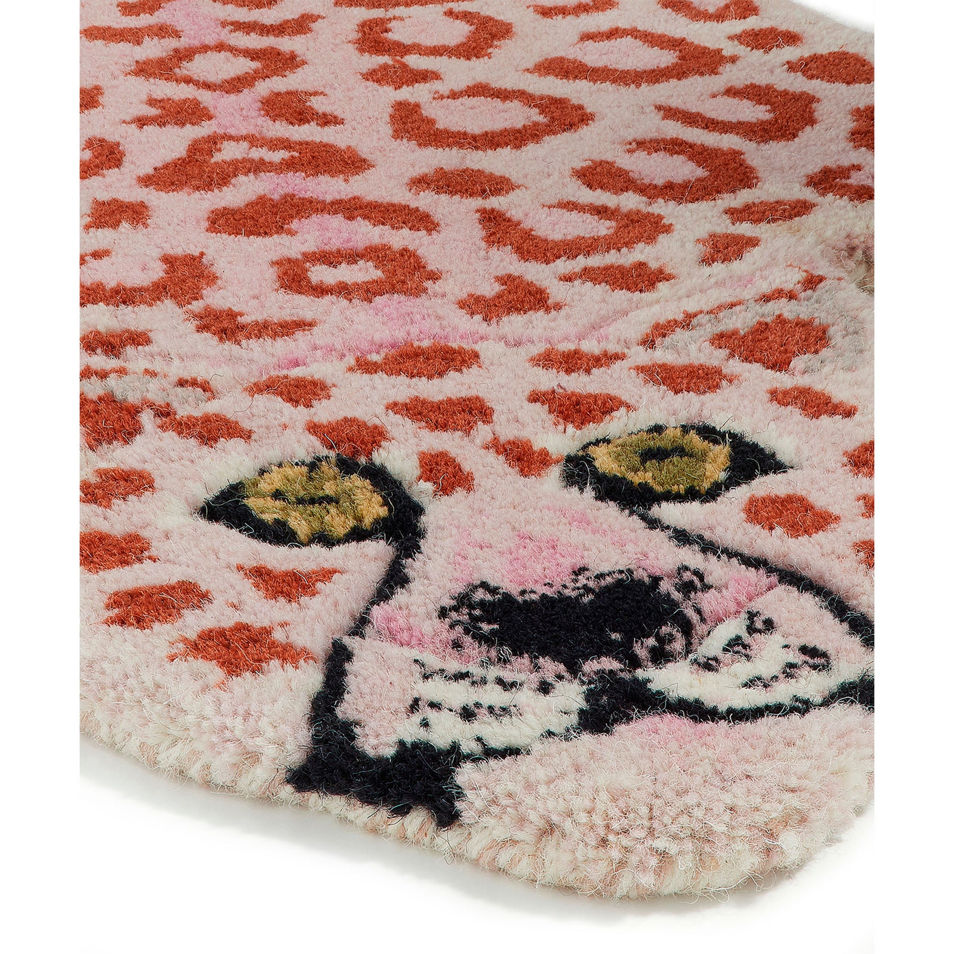 Pinky Leopard tæppe, Doing Goods -  94x61 cm - Møbelkompagniet
