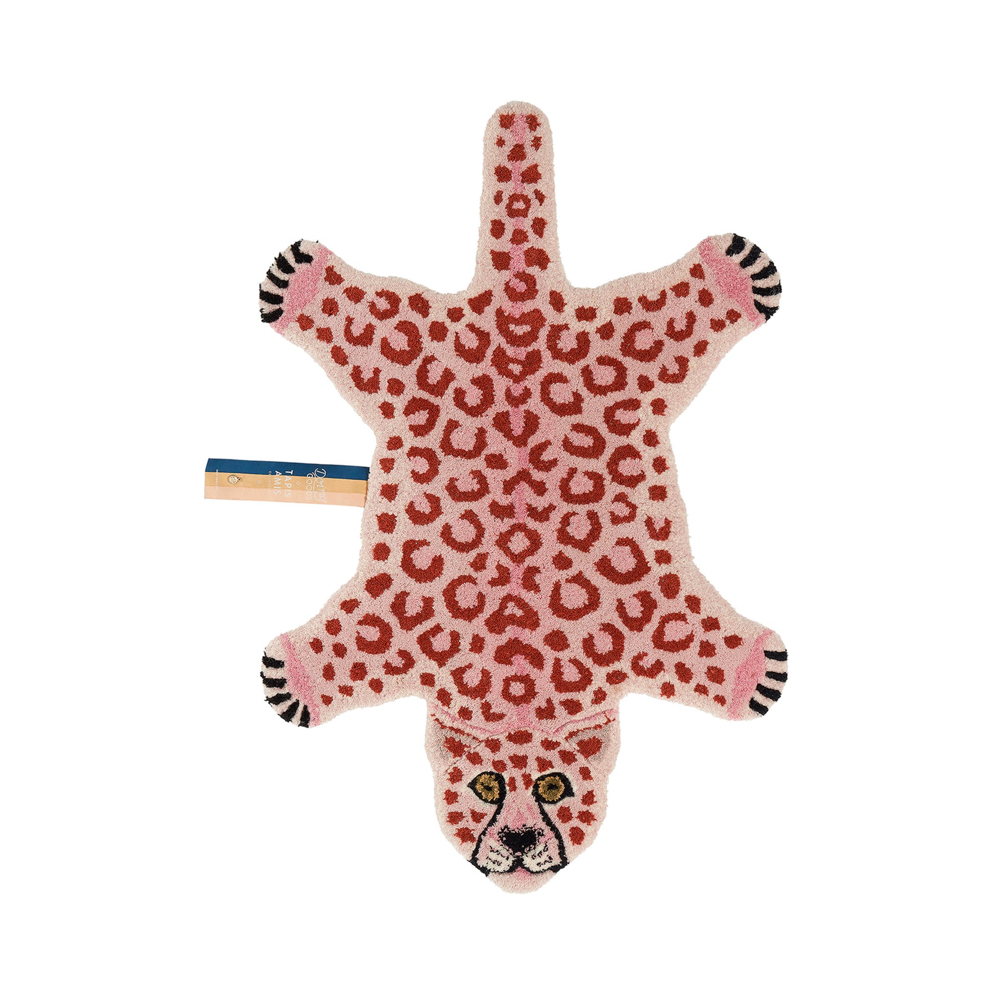 Pinky Leopard tæppe, Doing Goods -  94x61 cm - Møbelkompagniet