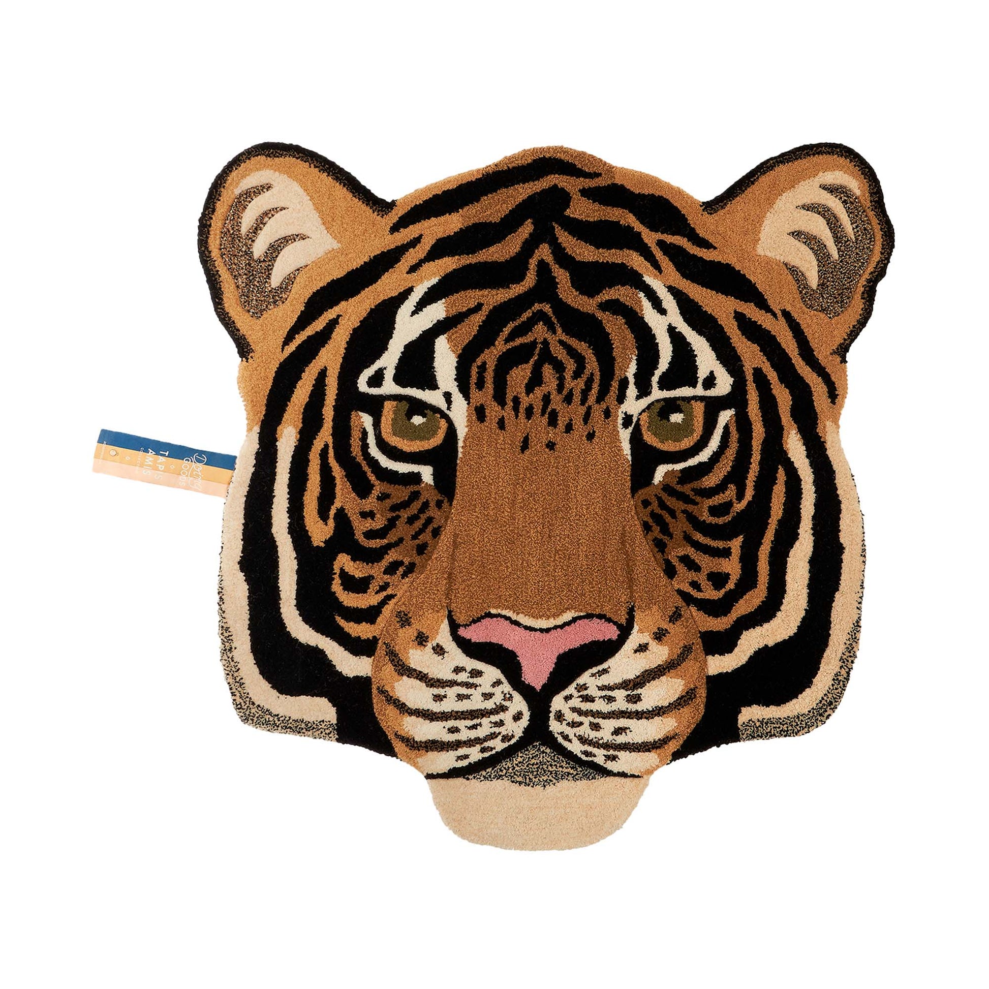 Tigerhoved tæppe, Doing Goods - 101x100 cm - Møbelkompagniet