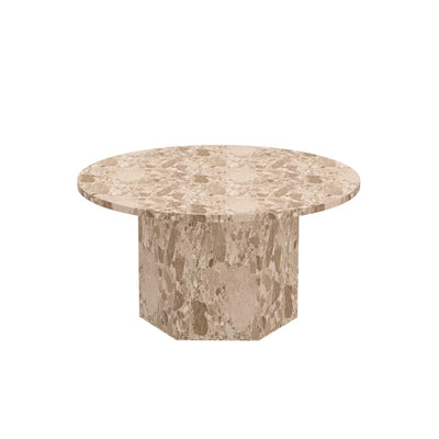 Naxos Couchtisch, Latte Marmor | Ø80xH42