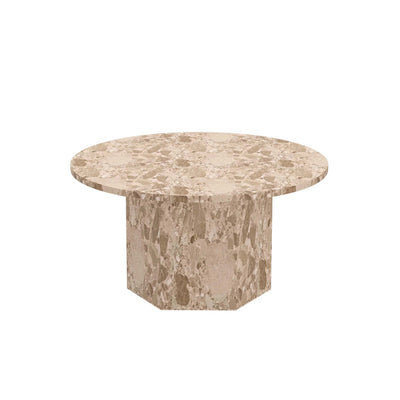 Naxos Couchtisch, latte marmor | Ø80xH42