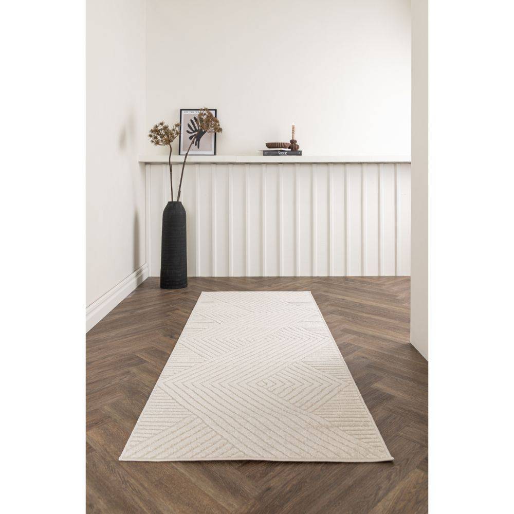 Aron tæppe 200x80 hvid